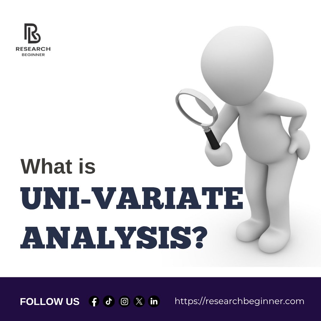 researchbegin's tweet image. 📊 Univariate Analysis is always analyzing ONE variable at a time.
Goal → describe &amp;amp; summarize data (mean, median, mode, frequency, charts).
Example: Average income 💰 in a population.
#ResearchMethods #UnivariateAnalysis #DataScience
