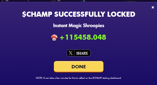 Addgort's tweet image. Just staked my $CHAMP tokens on @SuperChampsHQ  🚀

Staking for glory, rewards, and bragging rights inside the Super Champs universe 🔥

Step in now : app.superchamps.com/?r=addgort