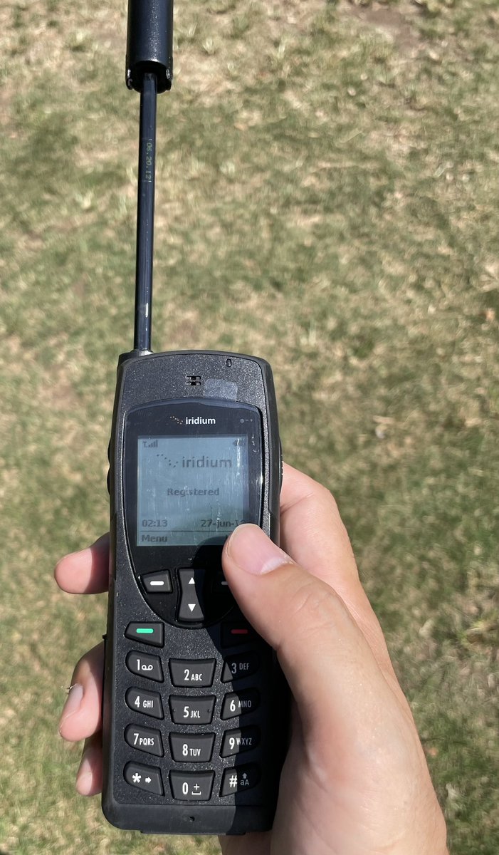 _stingraze's tweet image. Was so hot today. Managed to get an iridium 9555 tested to connect to satellite. 
#iridium #satellite #satellitephone
