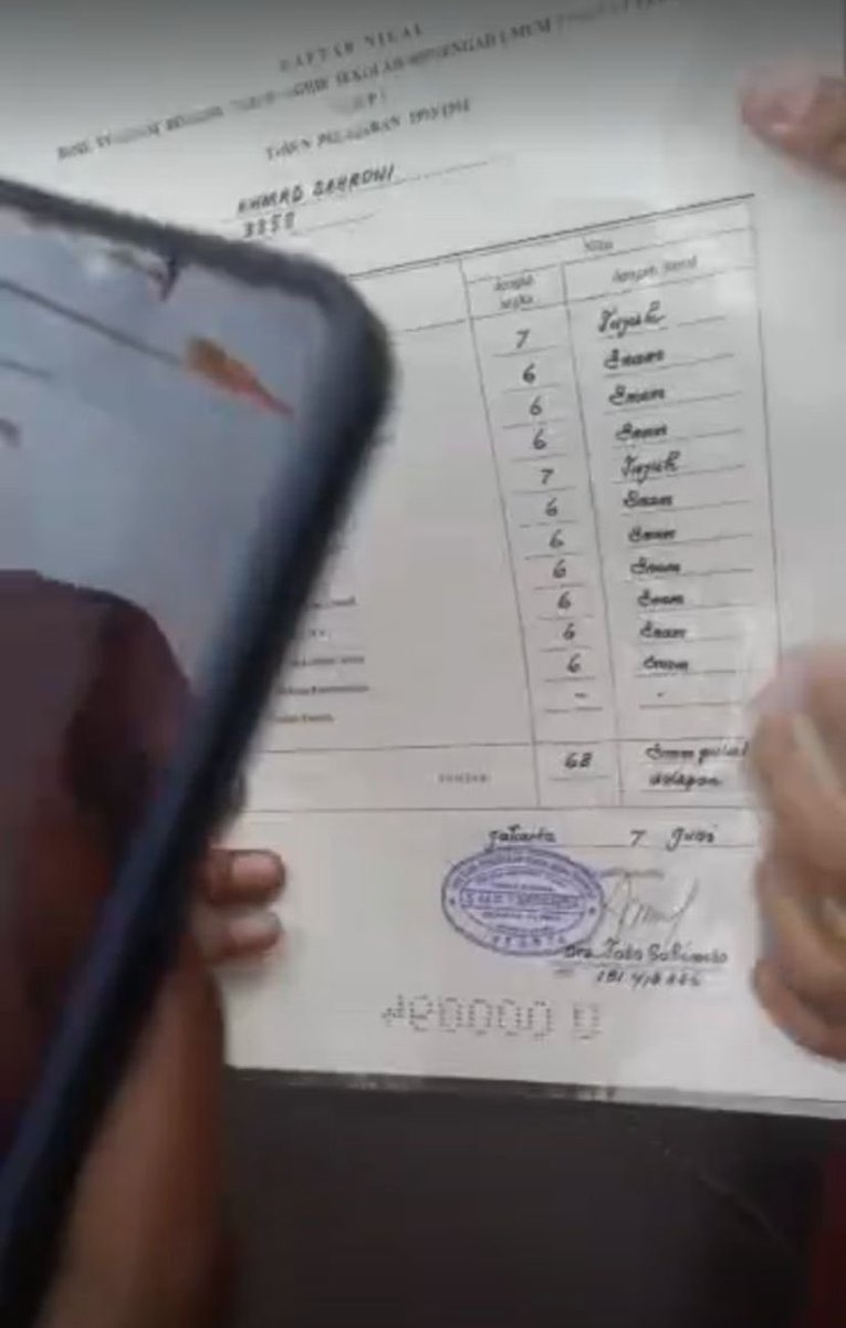 Wkwk Rapot Sahroni...😀

Gemana Dengan Rapot Fufufafa?