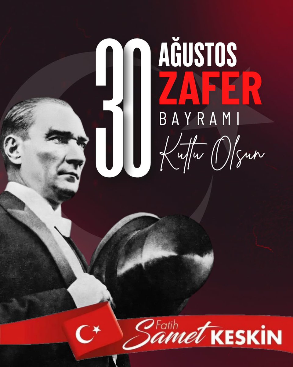 fatihsamett's tweet photo. Zafer, ‘ya istiklal ya ölüm’ diyenlerin oldu. 30 Ağustos Zafer Bayramımız kutlu olsun! 🇹🇷

 #30Ağustos https://t.co/IIbRBMDR5X