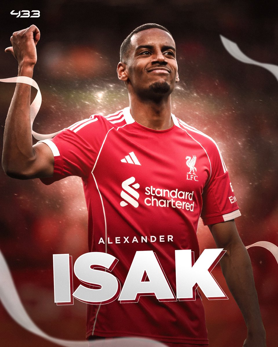 433 (@433) on Twitter photo 🚨 𝐁𝐑𝐄𝐀𝐊𝐈𝐍𝐆: Liverpool and Newcastle have agreed a £130m (€150m) fee for Alexander Isak, reports <a href="/JanAageFjortoft/">Jan Aage Fjørtoft 🇳🇴</a> 🗞️ 🚨 𝐁𝐑𝐄𝐀𝐊𝐈𝐍𝐆: Liverpool and Newcastle have agreed a £130m (€150m) fee for Alexander Isak, reports <a href="/JanAageFjortoft/">Jan Aage Fjørtoft 🇳🇴</a> 🗞️