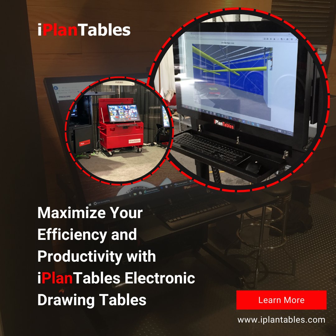 Our electronic drawing tables may be used for various tasks, including reading oversized papers and sketches, reviewing and editing spreadsheets, including construction plans.

hubs.li/Q03Bw0sX0

#iplantables #touchscreenmonitor #USA #BlueBeam #Procore #multitouchscreen