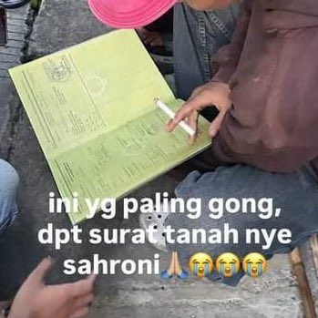 UPDATE ADA YANG DAPET SURAT TANAHNYA SI SAHRONI WKWKWKWKWKW 😭😭😭