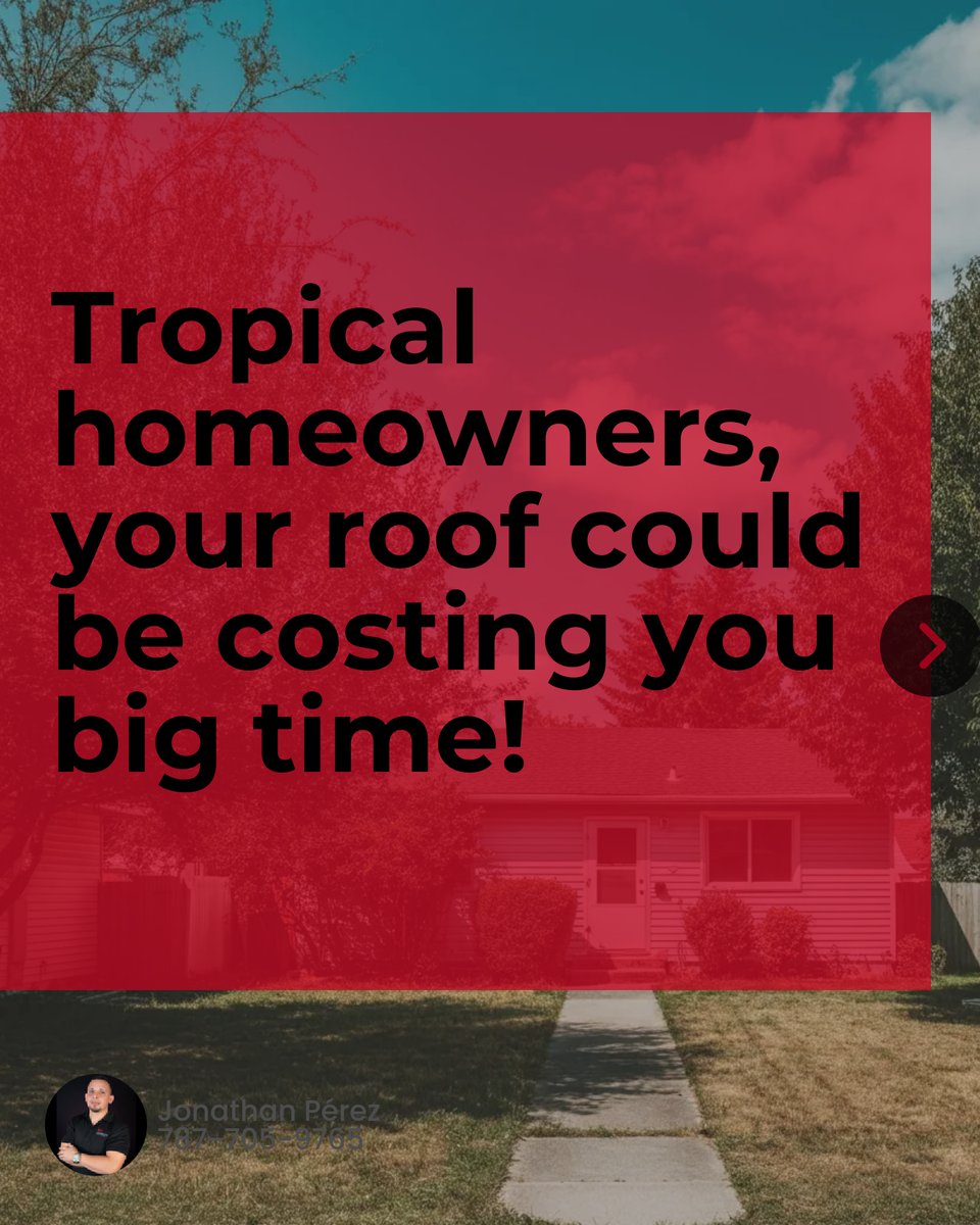 compraventaPR's tweet image. 🌴 Investing in a tropical home? Your roof is more than a shelter; it's a money-saver and green warrior! Choose materials like reflective tiles or metal to cut costs and boost sustainability. Ready to explore smart roofing options? Let's chat! #TropicalLiving