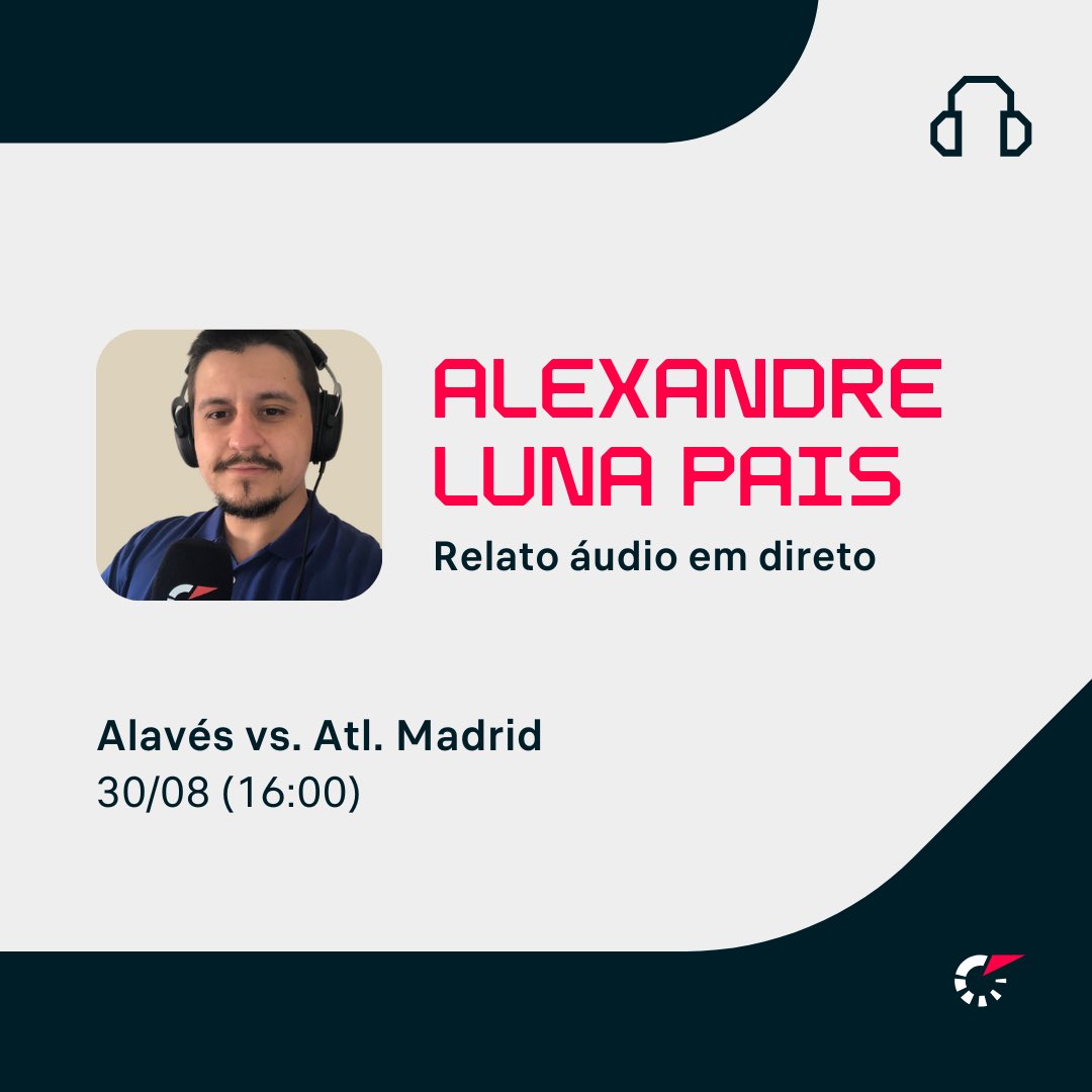 AlexandreLP_17's tweet image. ⚽️ @LaLiga - 3.ª jornada⚽️

@Alaves 🆚 @Atleti 

🏟️Estadio Mendizorrotza

⏰16h00

📲💻 @FlashScorePT 

🗣️Comentem o jogo connosco com #FlashScorePT