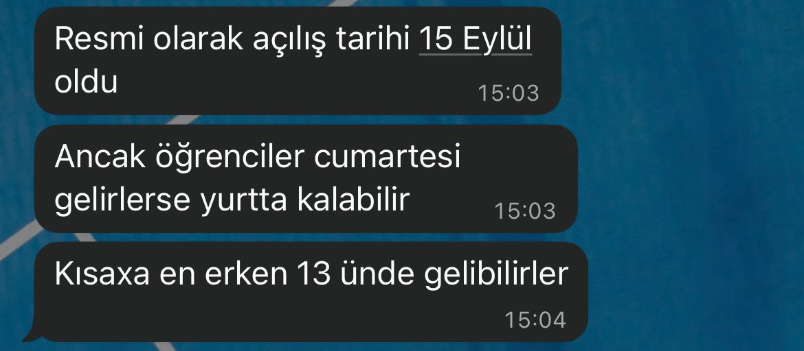 GSB KYK Yurtları açılış tarihini 15 Eylül olarak belirledi. Selçuk Üniversitesi ve Konya’da ki diğer üniversiteler 13 Eylül Cumartesi günü yurtlara giriş yapabilirler. Üniversitemizin başlama tarihi 15 Eylül olduğu için 2 gün öncesinden yurtlara öğrenci kabul edilecektir.