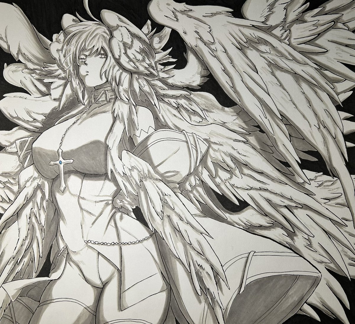 j’ai dessiné un ange