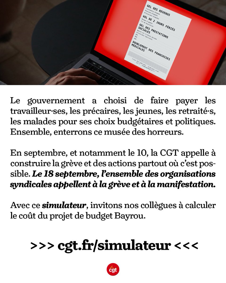 La CGT tweet media