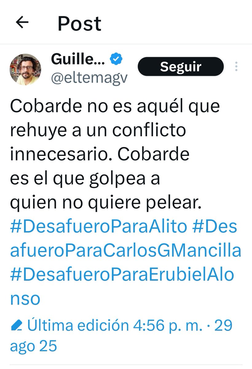 Hasta el zurdo aplaudidor que tiene al hermano desparecido se enojo más con Alito que con el gobierno por la desaparición de su hermano. 

Así se ve el adoctrinamiento en la vida real!!!