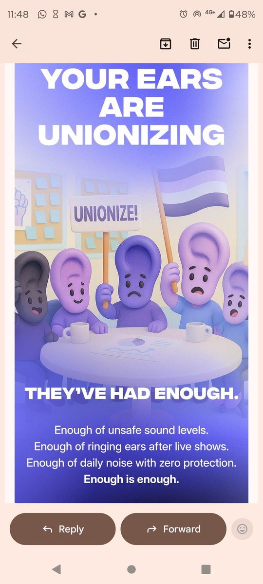 You know the tide of class struggle is rising when an earplug company sends you this