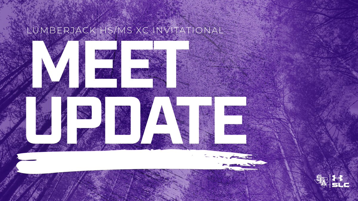 Today's Lumberjack High School and Middle School Cross Country Invitational has been canceled due to weather.

#AxeEm