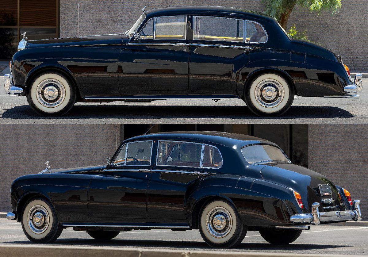 UltimativCars's tweet photo. #TheQuail2025
The #RollsRoyce #SilverCloud #III (1963-66) was made in 2.044 units, of which 1.716 #Saloon|s: 1.510 SWB|s & 206 LWBs.
This '65-#LWB, 1st owned by the #ShahofPersia/#Iran, est. at $125-175k, was sold W/O R for $87.3k; it'd got higher bids, if be called as #Persia! https://t.co/q8bzJ6t6Xc