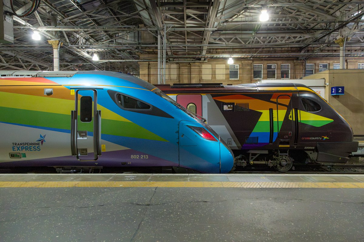 sjdavison's tweet image. Up at #Edinburgh late last night @TPEassist and @CrossCountryUK #trainbow met