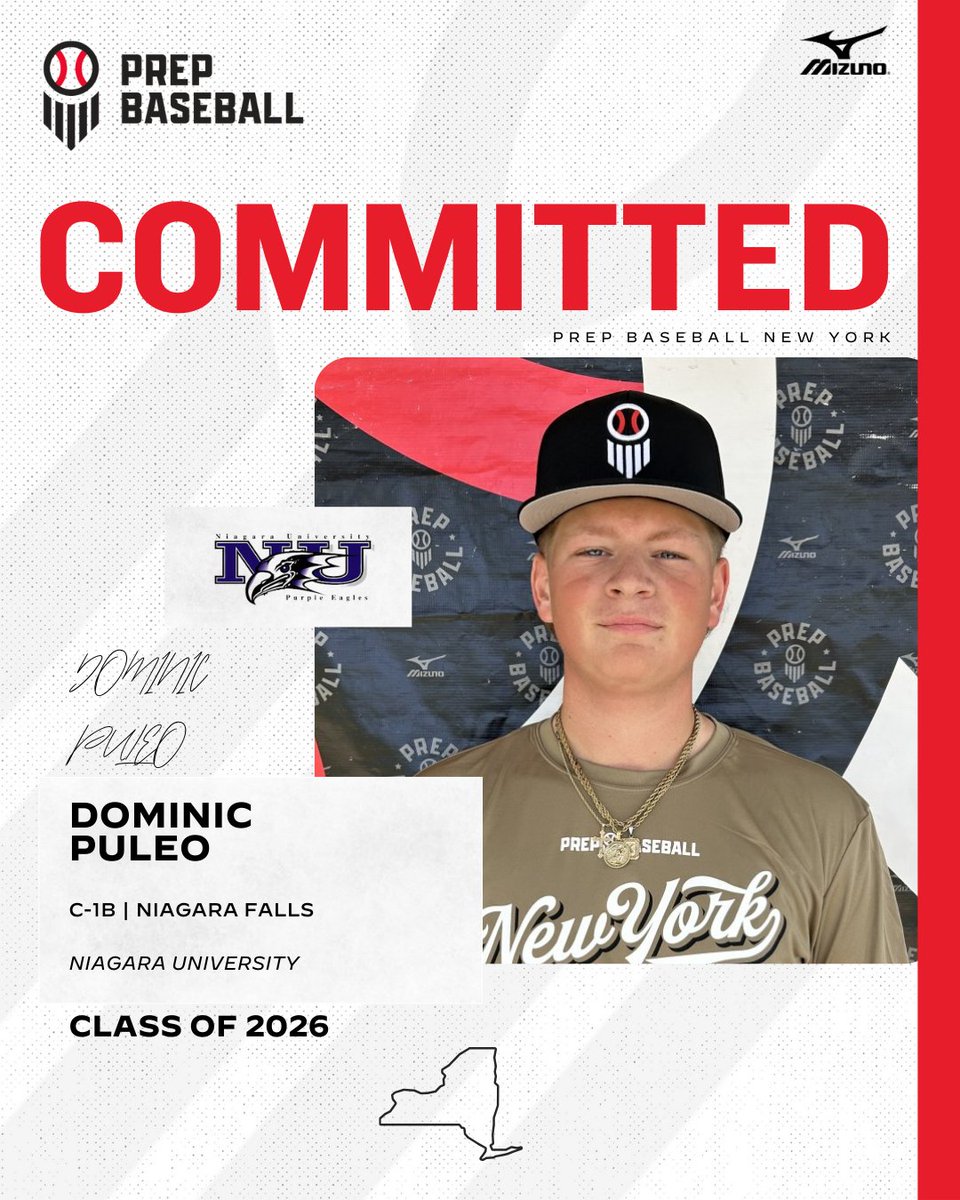 🚨Commitment Watch🚨

2026 C/1B Dominic Puleo (Niagara Falls) has committed to Niagara University. 

✅ 2025 NY State Games
✅ 2023 NY State Games

👤 loom.ly/Q6dbMAU

#congrats #committed