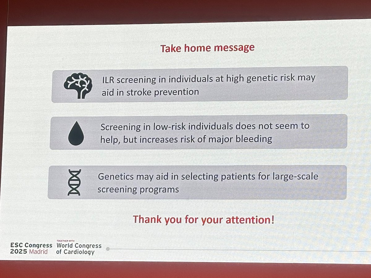🔥 #ESCcongress2025 Day 2 🔥

Another important #LOOP Substudy 🫀presented by <a href="/Oliver_B_Vad/">Oliver Bundgaard Vad</a> about polygenetic risk score #PRS 🧬 and #AFib screening 👏👏👏
 
<a href="/SZDiederichsen/">Søren Zöga Diederichsen</a> <a href="/lucas_yxing/">Lucas Xing</a>
 #Epeeps #Cardiology