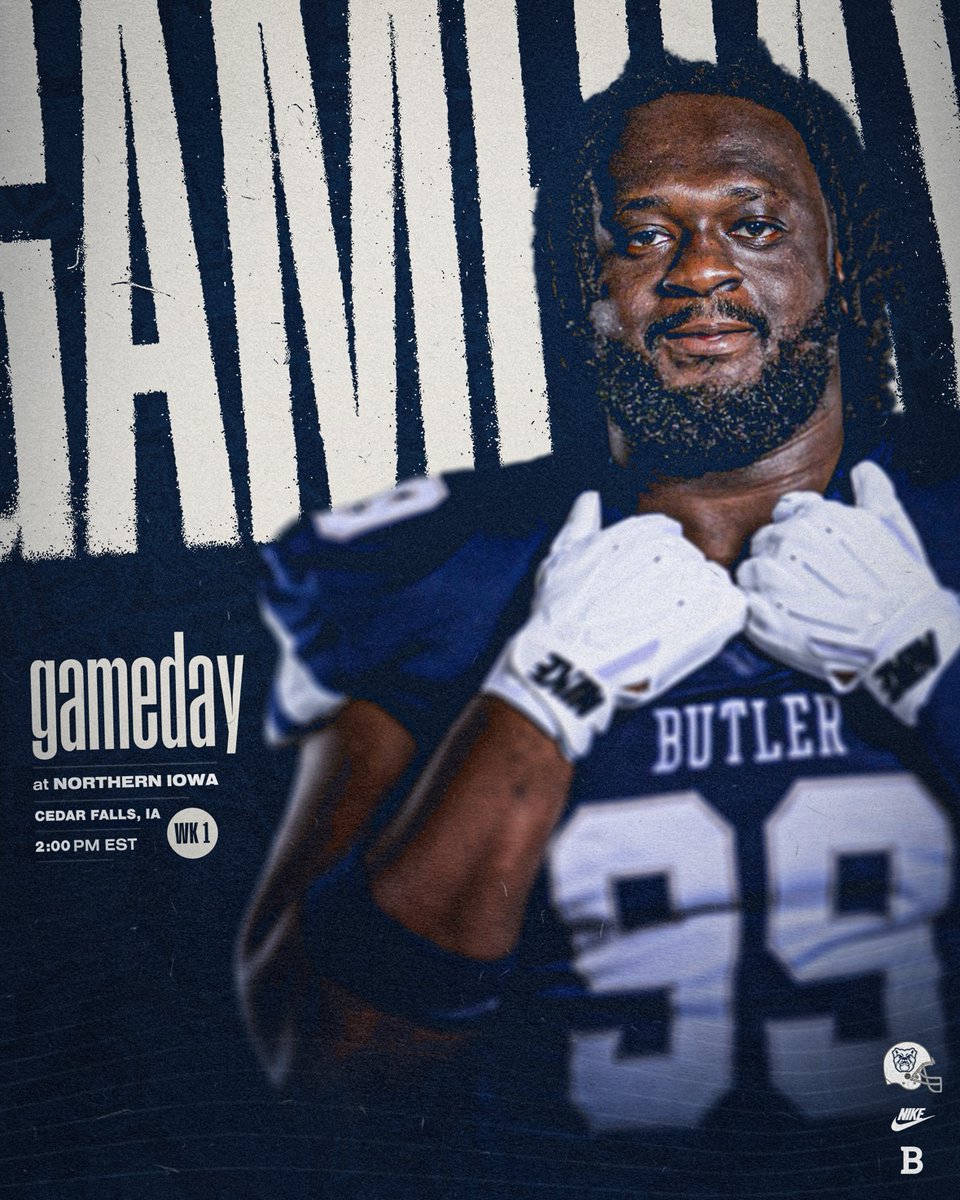 Ready to kickoff the 2025 season 😤 

🆚 Northern Iowa
📍 Cedar Falls, Iowa
📺 bit.ly/3JADM7m
🕑 2:00 PM ET
📊 bit.ly/3FyK2XI 
🗞️ bit.ly/3JH5ZJv 

#DawgCheck | #ButlerWay