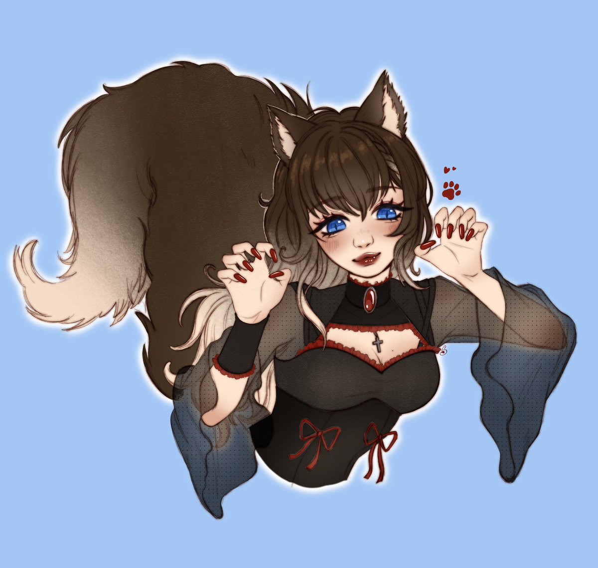 KindartSeline's tweet photo. Half body colored sketch for 10€!! 
Payment through PayPal
Examples: https://t.co/r4aLrHfBpE
