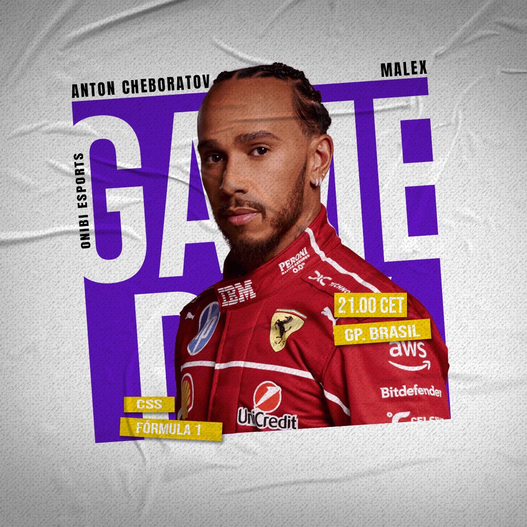 Onibi eSports ๐ฅ๐ฎ (@onibiesports) on Twitter photo RaceDay | #Formula1
It's today's big showdown, folks! ๐ง๐ท 
๐๏ธ| Our Onibi Esports pilots are set to burn virtual rubber at the Brazil GP starting at 21:00 CET. 
Ready to watch them leave rivals eating digital dust? ๐๏ธ๐จ 
๐ค| <a href="/fxMaleex/">Mario Amoroso Solano</a> 
๐ค| <a href="/AntonChebotar10/">Anton Chebotarev</a> 
Don't blink! ๐ RaceDay | #Formula1
It's today's big showdown, folks! ๐ง๐ท 
๐๏ธ| Our Onibi Esports pilots are set to burn virtual rubber at the Brazil GP starting at 21:00 CET. 
Ready to watch them leave rivals eating digital dust? ๐๏ธ๐จ 
๐ค| <a href="/fxMaleex/">Mario Amoroso Solano</a> 
๐ค| <a href="/AntonChebotar10/">Anton Chebotarev</a> 
Don't blink! ๐
