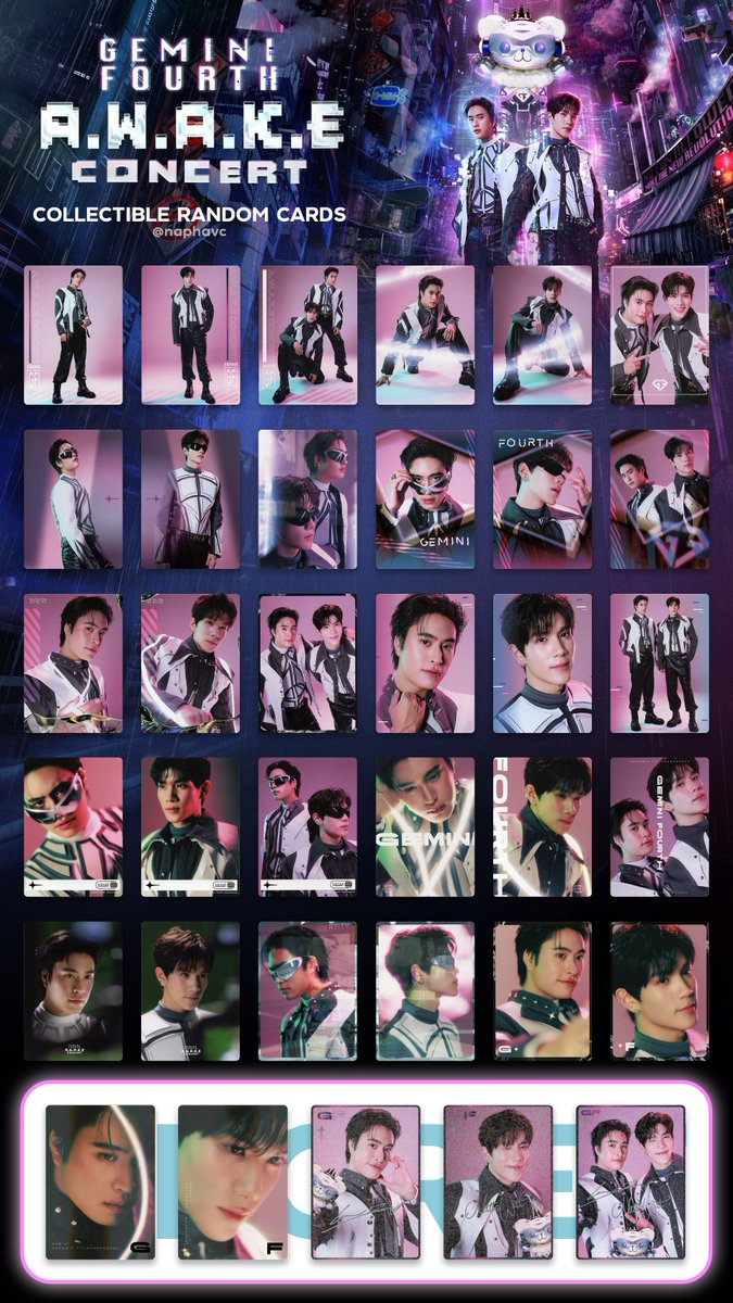 GEMINI FOURTH AWAKE CONCERT COLLECTIBLE RANDOM CARDS 30-31 August