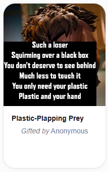 BlackingPanther's tweet photo. It's one thing to send to Me, unprompted, without warning.

It's another entirely to beg to do it. To plead for it.

To tell Me you need, so badly, to empty your wallet for your Superior. To have it crushed underneath Me, and My fat ass.

A custom gift, just from My Plastic Prey. https://t.co/oGCmwckqCS