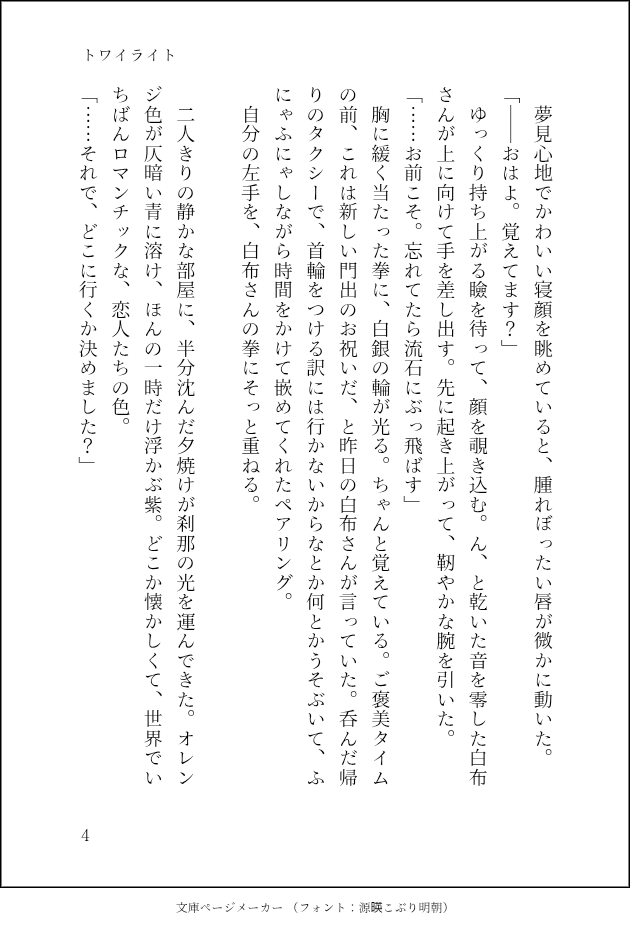 五白　大人の２人

すべてヲタクの妄想です…捏造なので広い心でお願い致します🙇

トワイライト