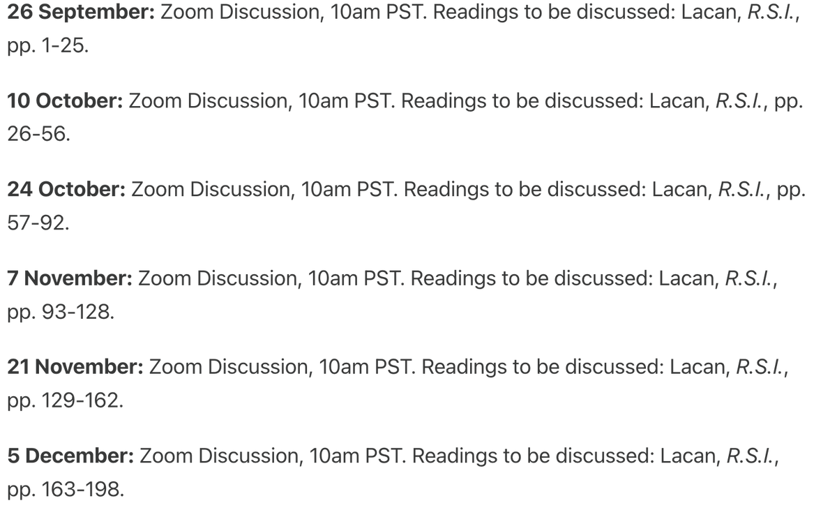 Join Our New Series on Seminar XXII: R.S.I.

For more details follow our Substack - 
lecturesonlacan.substack.com/p/join-our-new…

There will be online discussions on Lacan’s Seminar XXII, along with sharing recorded lectures for registered participants. Here’s the meeting schedule.