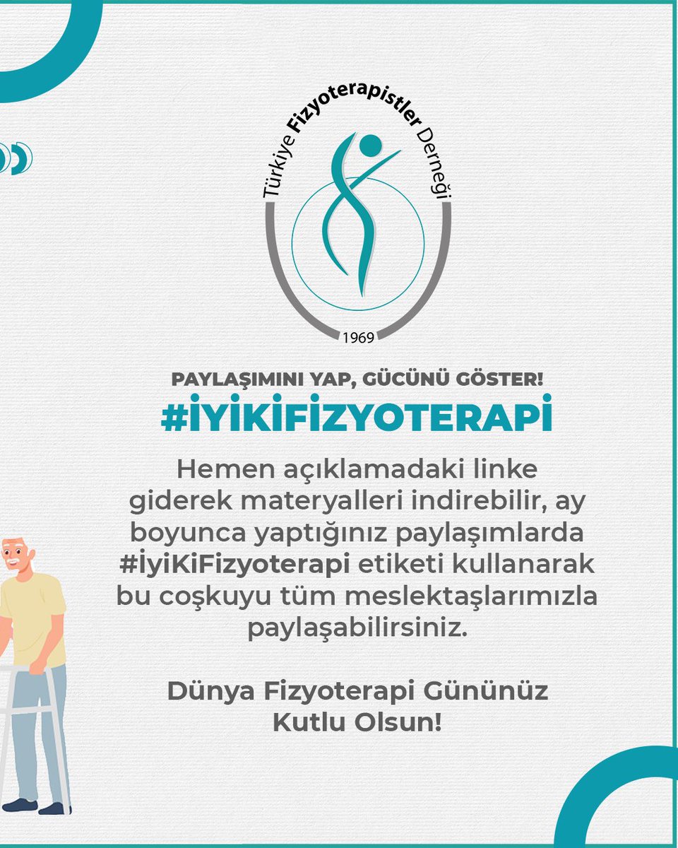 📣 World Physiotherapy Congress, yaklaşan 8 Eylül Dünya Fizyoterapi Günü öncesinde bu yılın teması olarak “Sağlıklı Yaşlanma: Düşmelerin Önlenmesi ve Kırılganlık” temasının belirlendiğini duyurdu.

🌍 Yaşlanan toplumda sağlığı korumda fizyoterapistlerin kritik rolüne dikkate