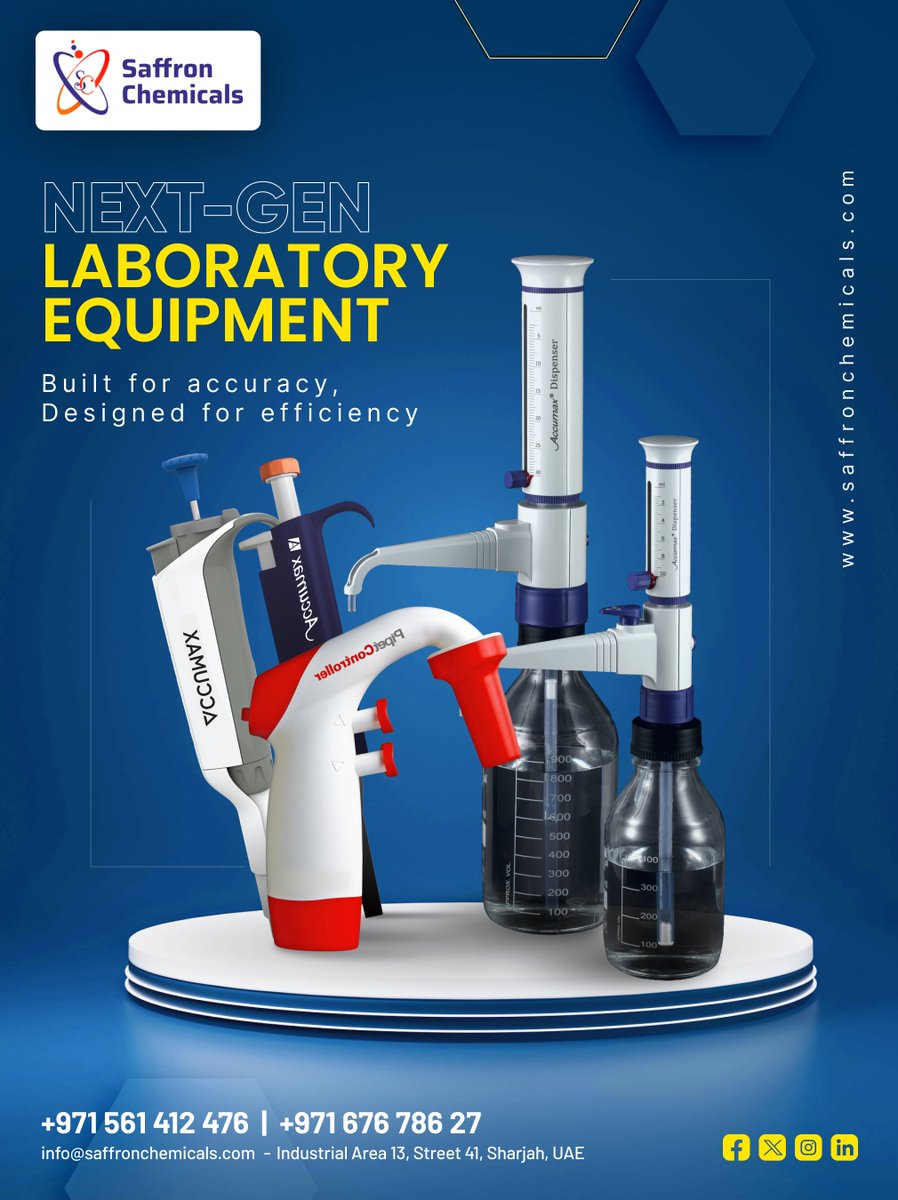 saffronchemical's tweet photo. 🔬 NEXT-GEN LABORATORY EQUIPMENT

📱: 971 561412476

#LaboratoryEquipment #NextGenLab #ScientificInnovation #ResearchTools #LabTechnology #AccurateResults #EfficientLabs #MedicalResearch #DiagnosticsSolutions #ScienceAndTechnology #FutureOfScience https://t.co/BZLN24gqdA