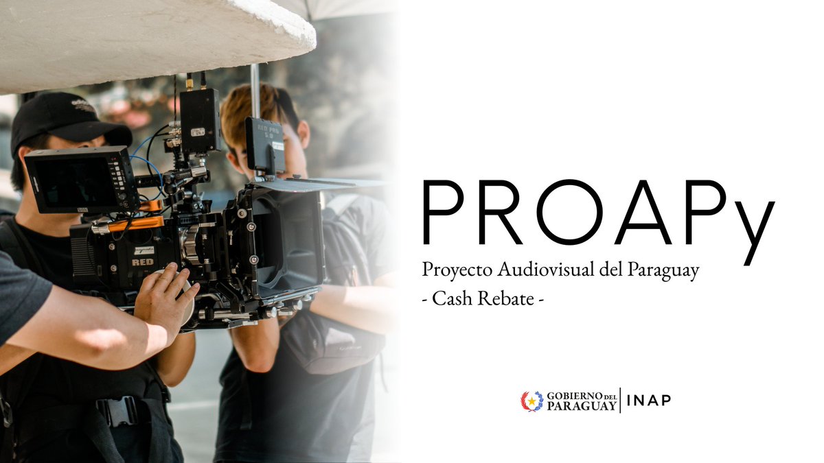 Inap_py's tweet photo. #INAPNoticias
INAP lanza el PROA PY 2025, incentivo de reembolso para producciones audiovisuales internacionales en Paraguay
👉🌐 https://t.co/ZhJ91DE5iY
#AudiovisualPY #PROAPY #INAP #IndustriaCreativa https://t.co/iWd0jh56J6