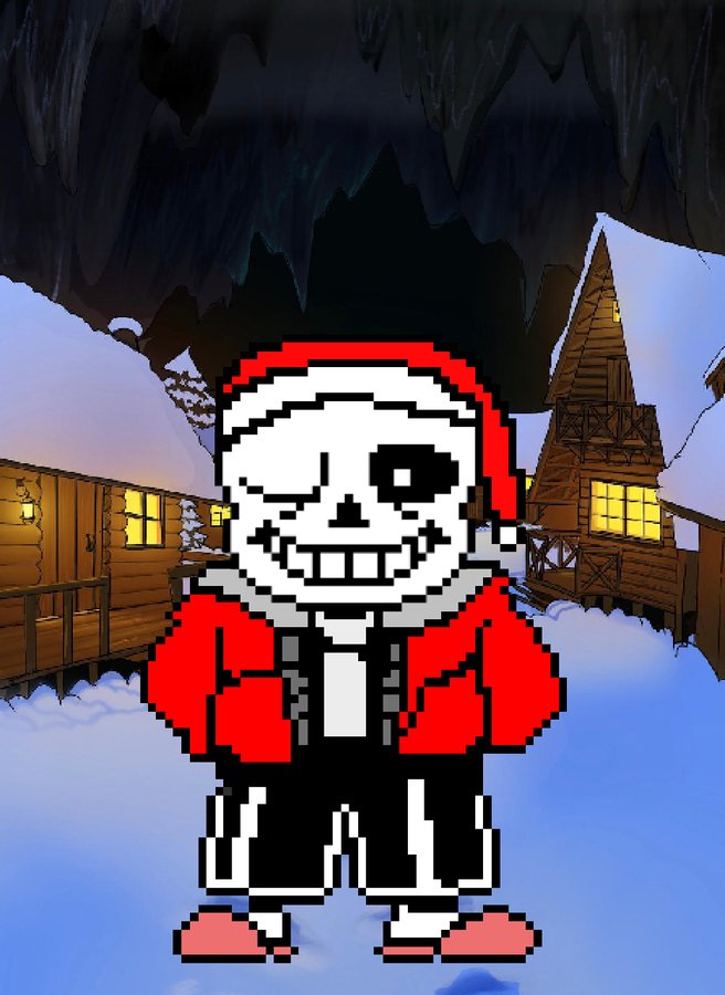 Santa Sans Decides tweet media