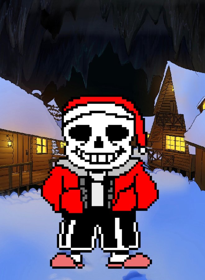 Santa Sans Decides tweet media