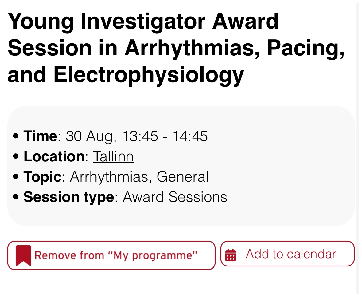 RigsHeart's tweet image. 🚨 @RigsHeart in #YIA Award Session 🚨

#PHDstud Lise Da Riis-Vestergaard is presenting 
“Timing of first-time catheter ablation in patients with atrial fibrillation and heart failure - Insights from a Danish nationwide cohort”

Come and join us ‼️

#ESCcongress2025 #Epeeps