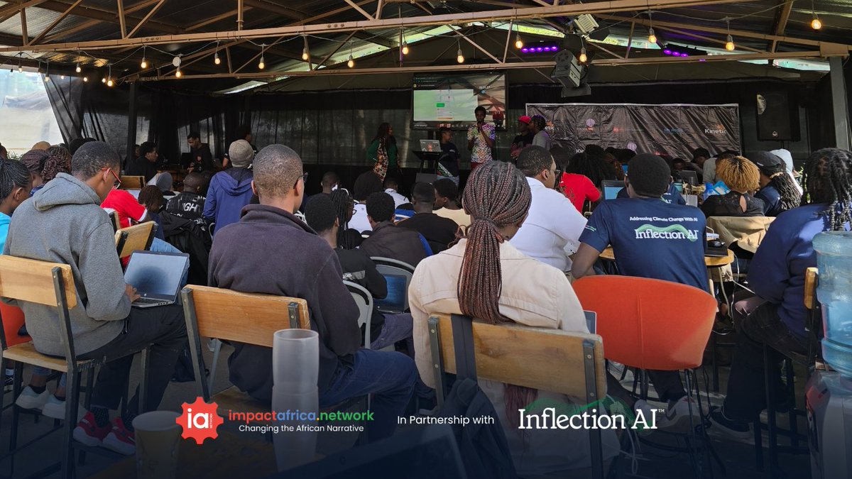 IANetworkTweets's tweet image. Presentations are underway! Teams are showcasing bold, creative solutions built around our theme: AI for Good: Addressing Climate Change with AI.

Exciting ideas, real impact. Stay tuned for the winners!

#ImpactAfricaNetwork #InfletionAI #AIHackathon #AIForGood #ClimateChange