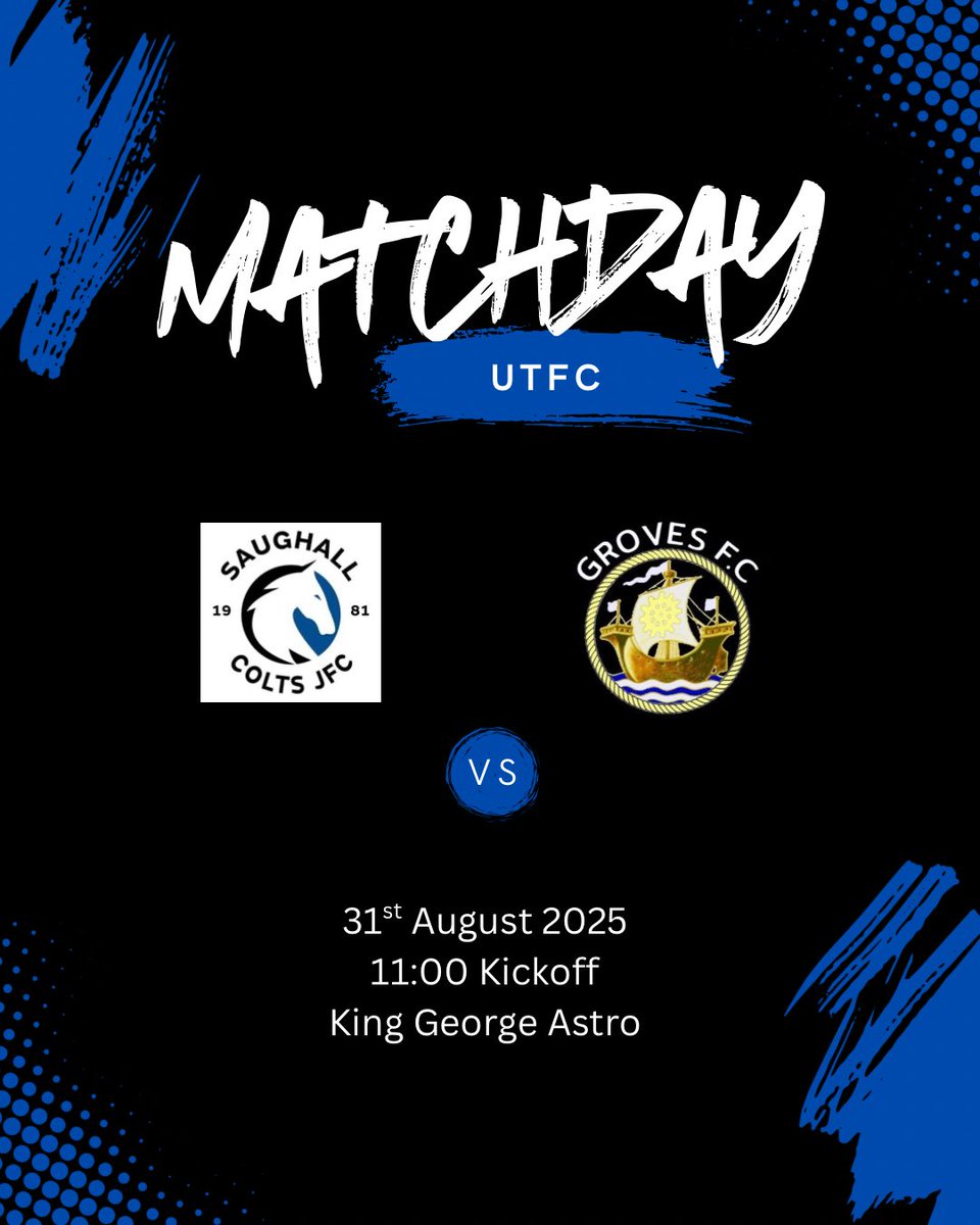 Saughall_Colts's tweet image. 2nd game of the season tomorrow, hosting new team Groves Athletic where we look to keep the winning streak alive😎

All about building confidence for our huge Cheshire Cup game next week. UTFC🔵⚫️