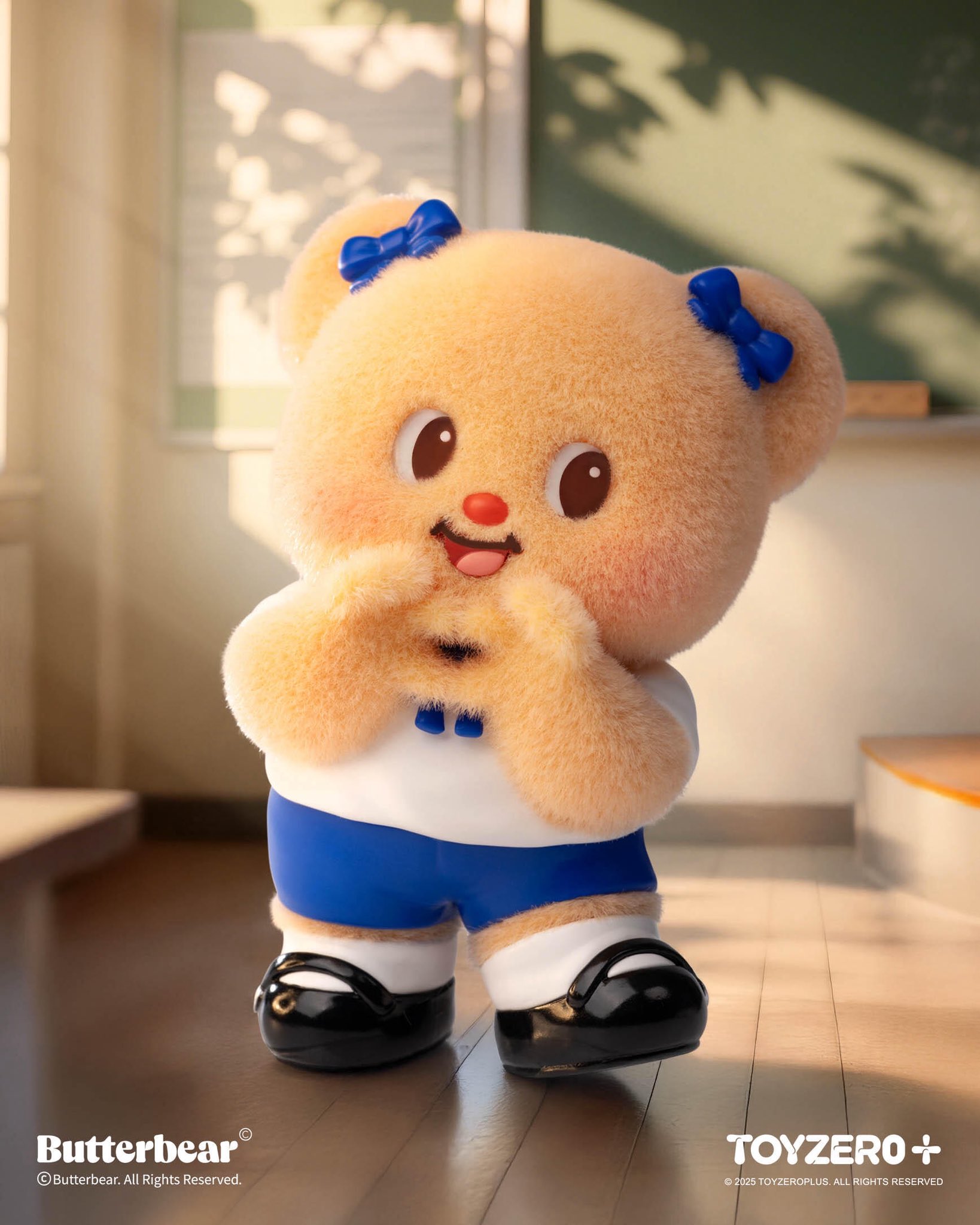 ‍❄️ふわモコくまさんオーダー ふわふわ｜ブルー・ベージュ｜ふわもこくまさんのぬいぐるみ