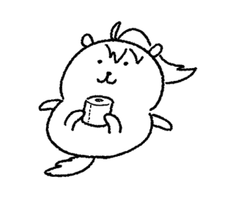 필살 발로 휴지잡기