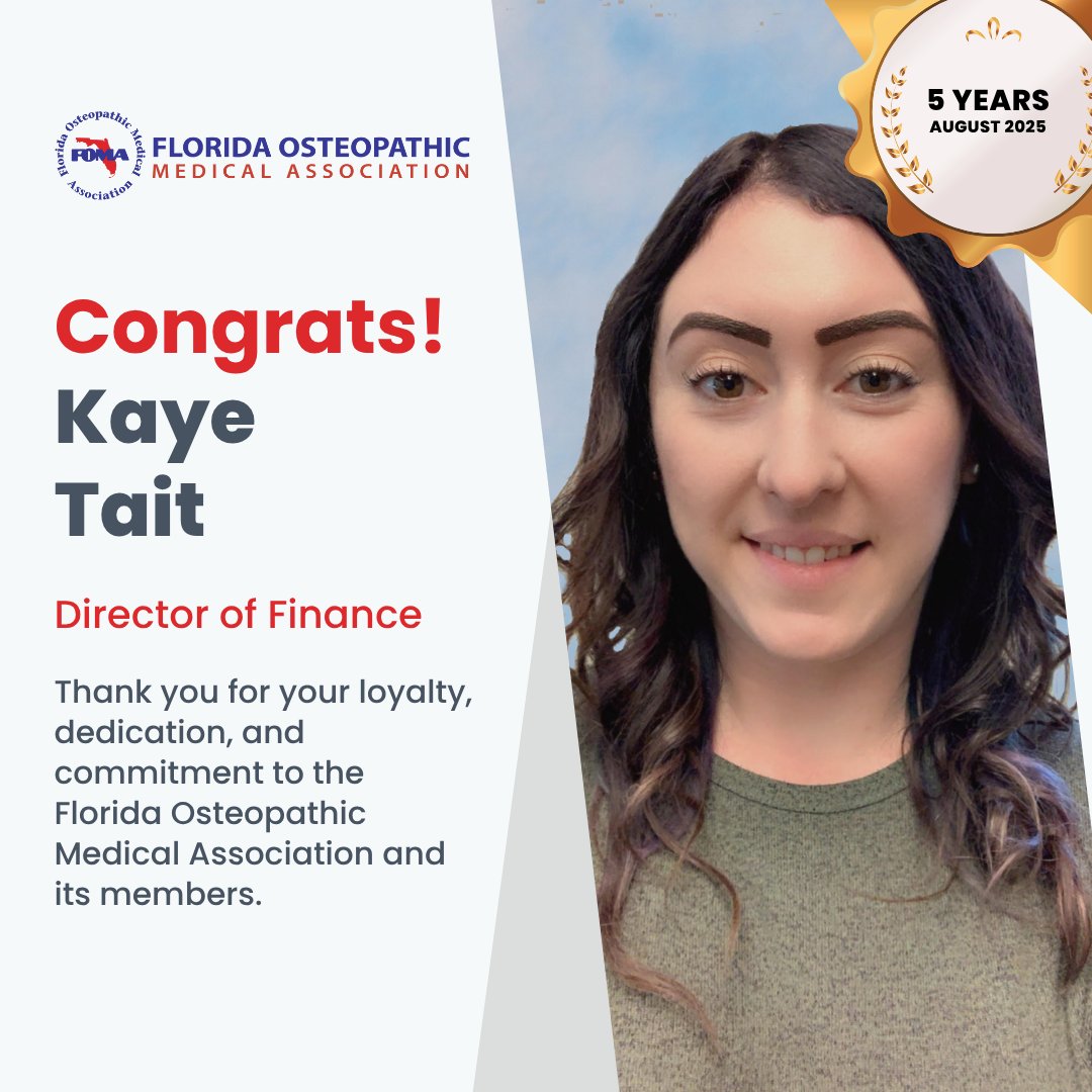 Congrats, Kaye, on another milestone with FOMA! We're grateful for all you do for FOMA and its members. Thank you for your dedication and hard work! 🎉👏