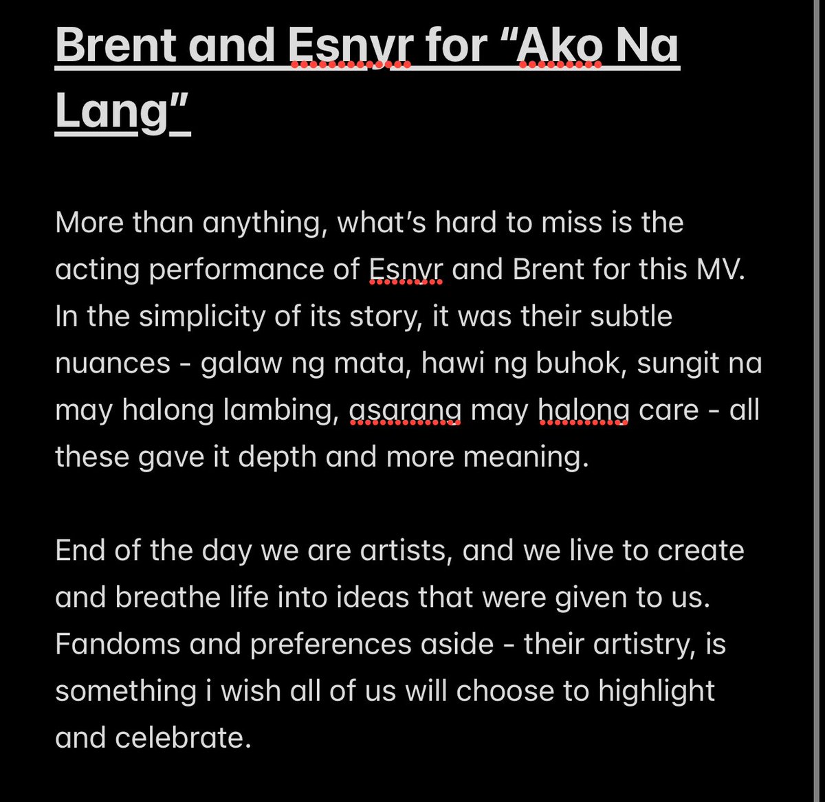 Forever grateful to you <a href="/brentymanalo/">brent manalo</a> and <a href="/esnyrrr/">Esnyr</a> 

BRESNYR x AkoNaLang MV
<a href="/TheJuans_BAND/">The Juans</a> 
#TheJuansXBRESNYR #TheJuansAkoNaLangMV