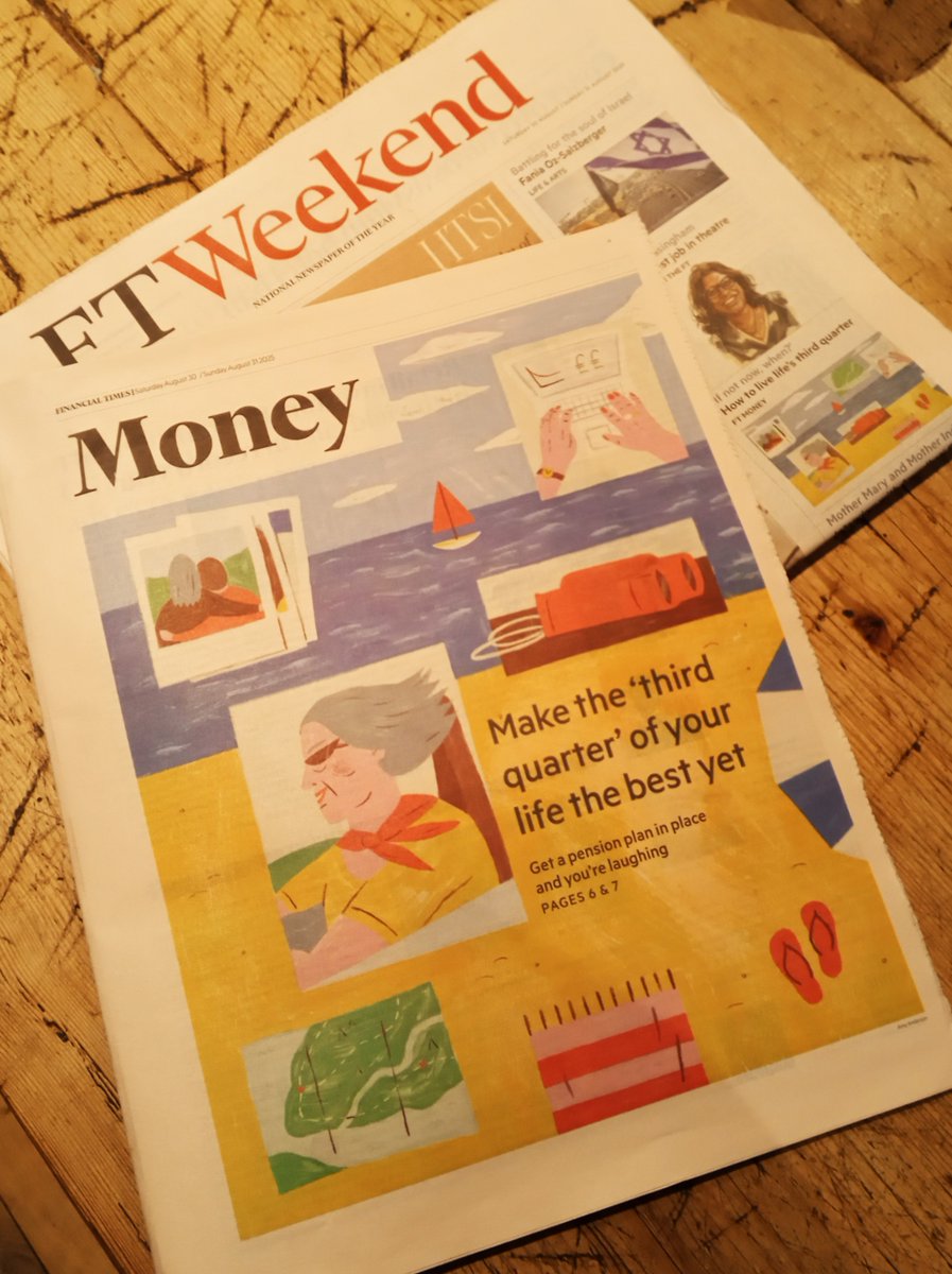 Today's Financial Times, design by Amy Anderson. Just happens to be my granddaughter...