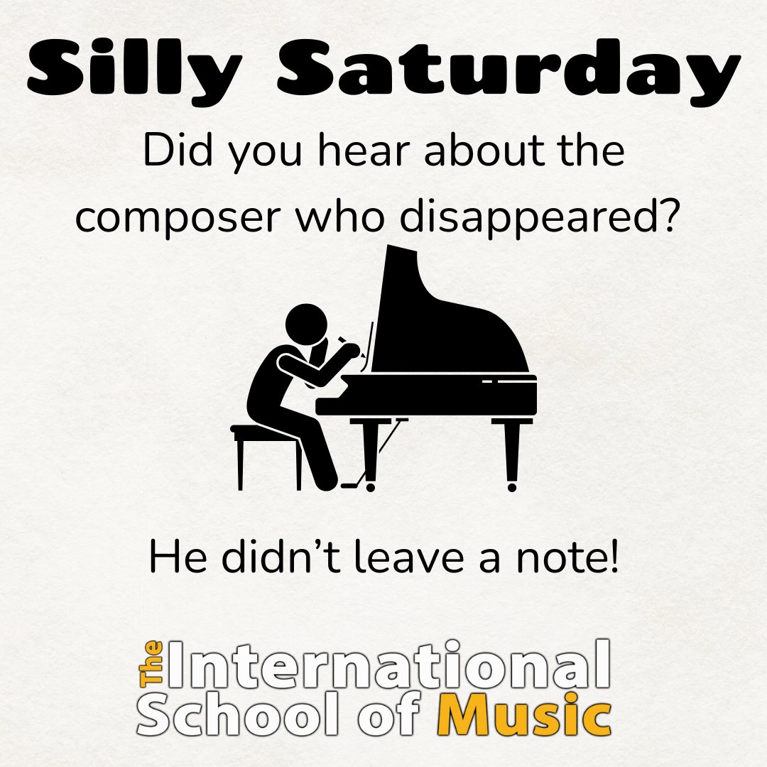 🎶Silly Saturday Alert!!!🎶 What's your favorite music joke? Tell us below!👇 #musicschool #dmvmusic #musicsstudent