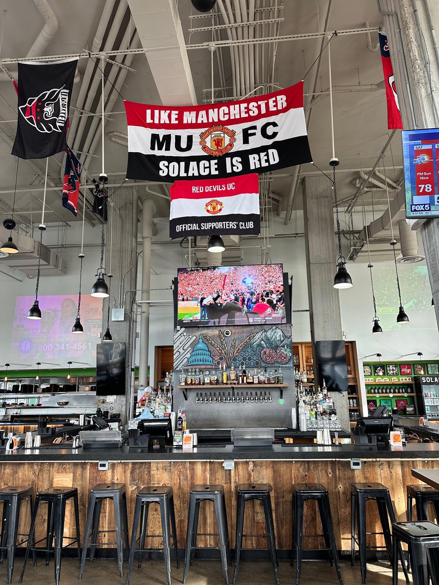 RedDevilsDC's tweet image. Doors open 🍺 United vs Burnley at Solace!
⚽ Kickoff 10AM
📍 Navy Yard

Back the lads &amp;amp; bring the noise! 🔴⚪⚫
#RedDevilsDC #MUFC #GGMU #UTFR