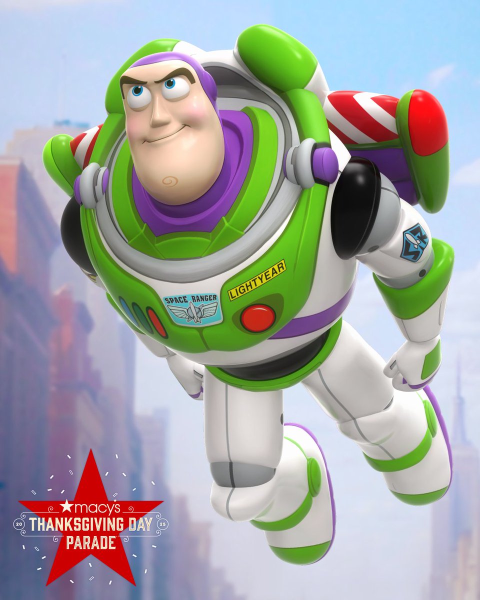 Just announced at Destination <a href="/DisneyD23/">Disney D23</a>: Buzz Lightyear will once again fly to infinity and beyond during this year’s <a href="/Macys/">Macy's</a> Thanksgiving Day Parade. #ToyStory30 #DestinationD23