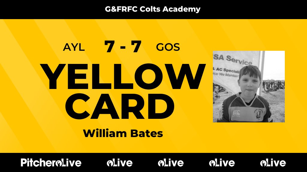 1': William Bates is yellow carded for Gosport &amp; Fareham RFC
#AYLGOS #Pitchero
gosportrugby.club/teams/32812/ma…