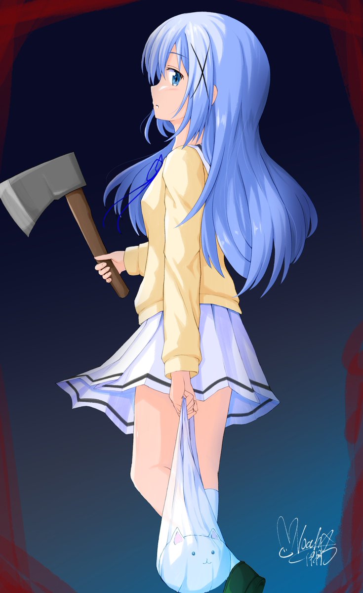 斧チノ 
#イラスト #ごちうさ