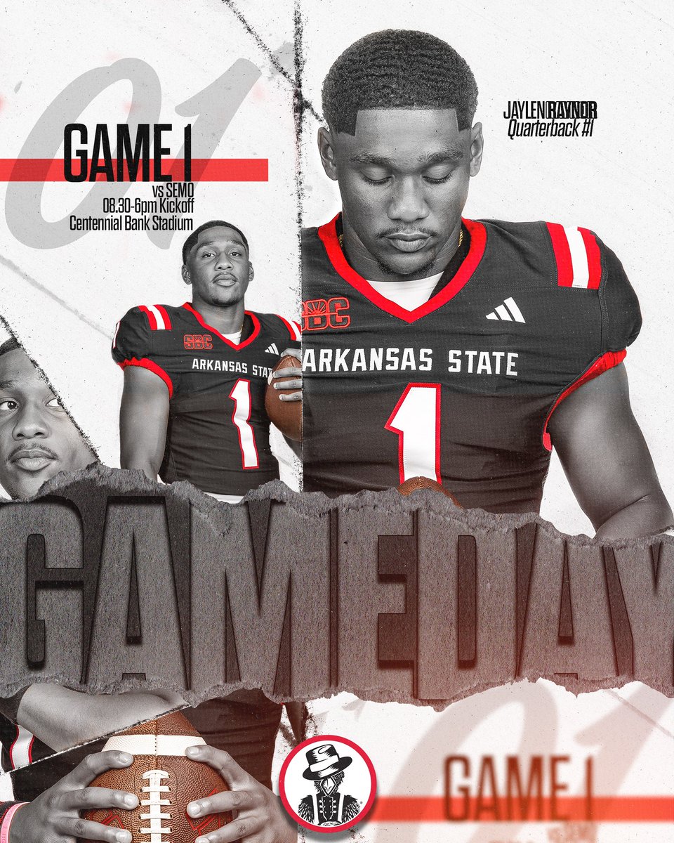 IT’S TIME‼️
Get up Red Wolves fans it’s game day in Jonesboro🔥

#WolvesUp🐺 I #PoundTheRock🪨🔨