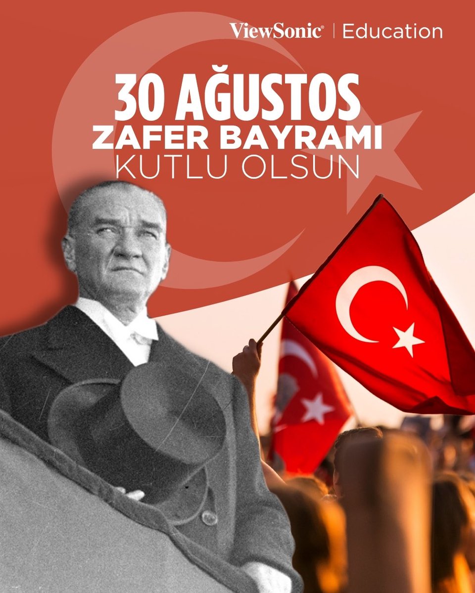 VSClassroomTR's tweet image. 30 Ağustos Zafer Bayramımız kutlu olsun! 🇹🇷

#ViewSonic #ViewSonicClassroom #ViewSonicEducation #ViewSonicEğitimciTopluluğu