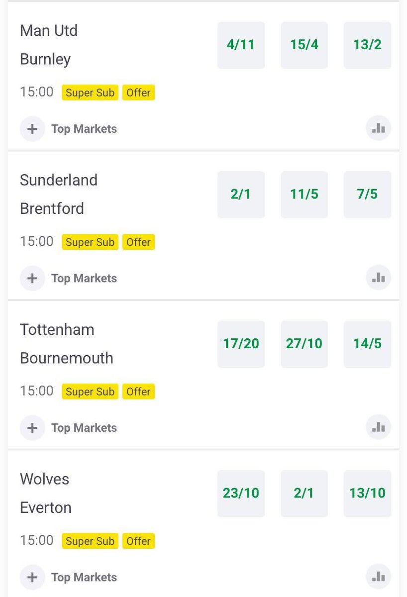 More Premier League action underway in the next hour ⚽

Full markets 👉 bit.ly/47vl1fd   

18+ GambleAware