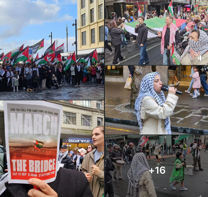 DavidRobie's tweet image. Palestine protest organisers announce Auckland Harbour Bridge march plan Sept 13. "We're inspired by our comrades marching on the Sydney Harbour Bridge and in Brisbane, and by the Toitū te Tiriti hikoi", says Nadine Mortaja. #CafePacific @palestine #Gaza 
bit.ly/4mEA5Mj