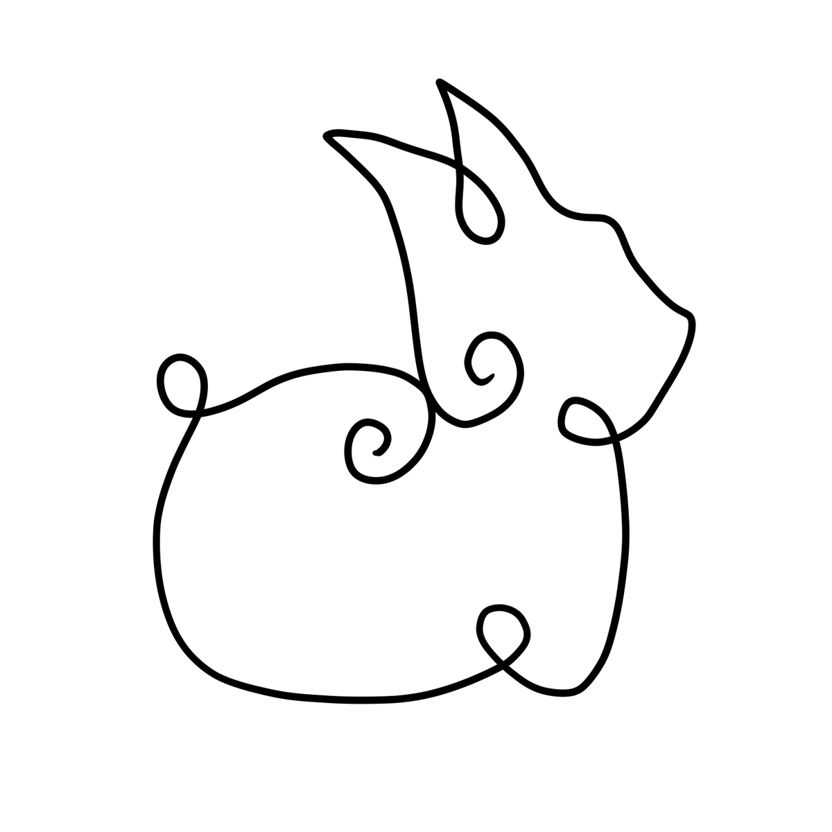 YoungHK_'s tweet photo. One Line Art Bunny #onelineart #bunny https://t.co/2k6XMw0gty